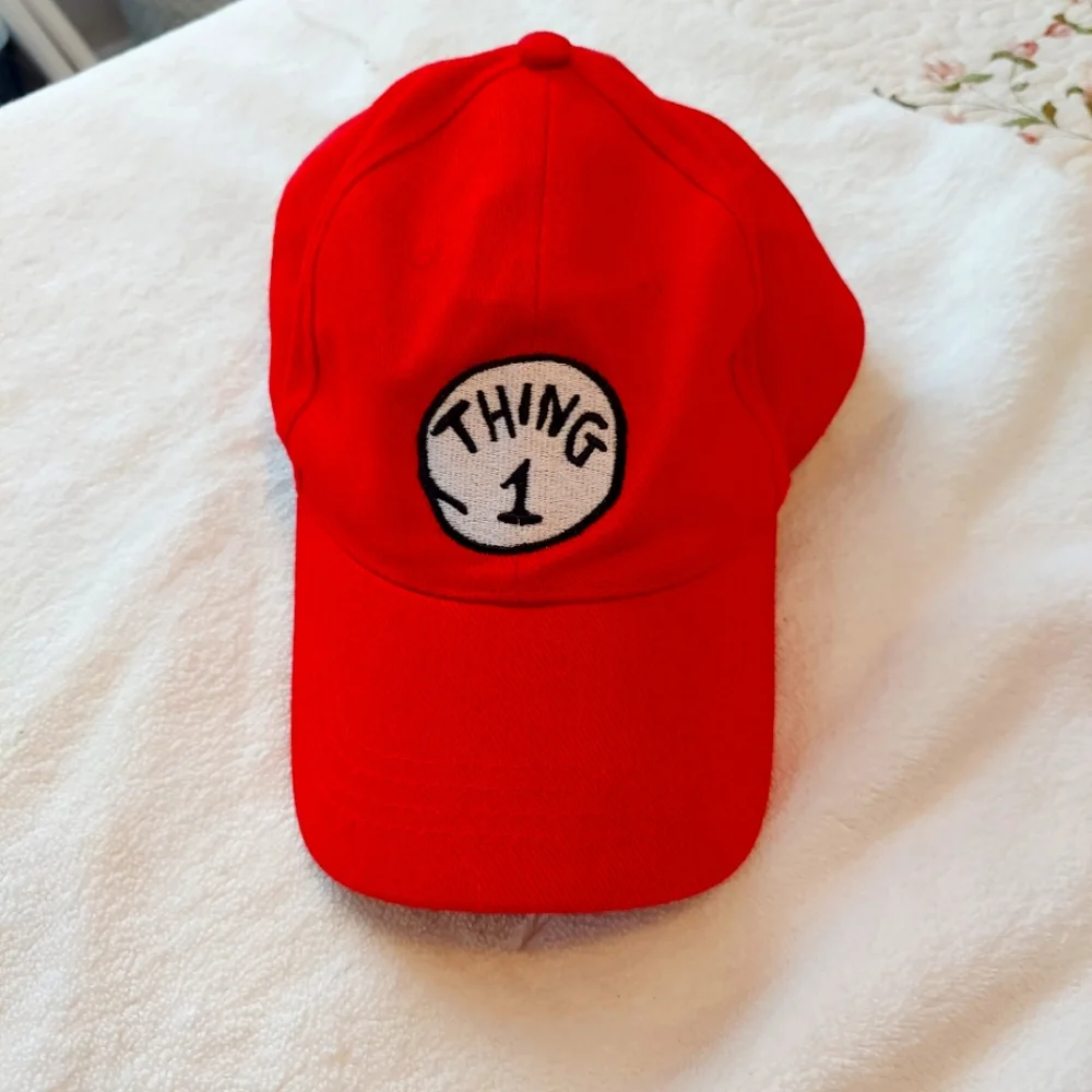 Universal Studios Thing 1 Ball cap velcro closure Youth size